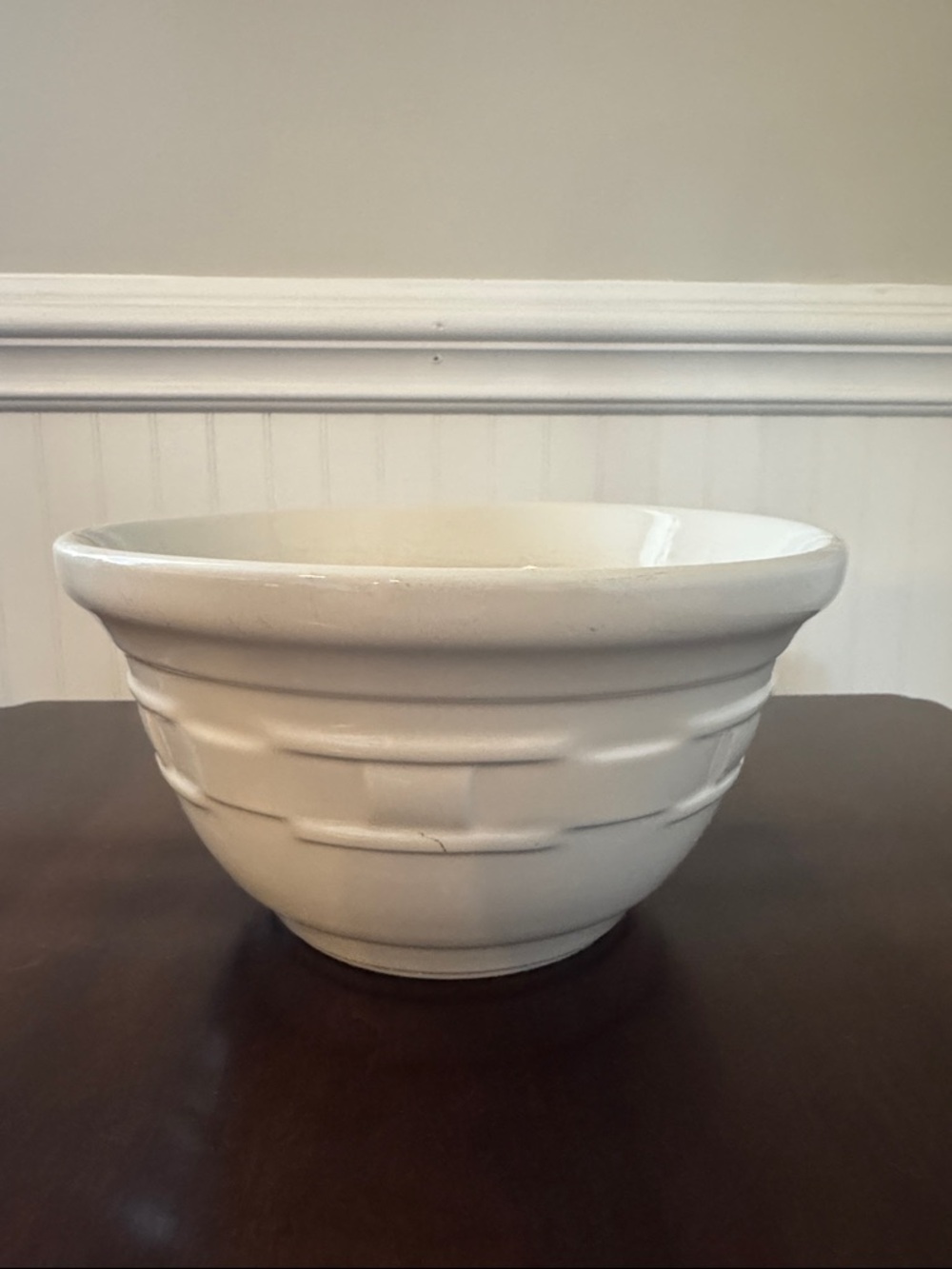 Longaberger pottery medium mixing bowl